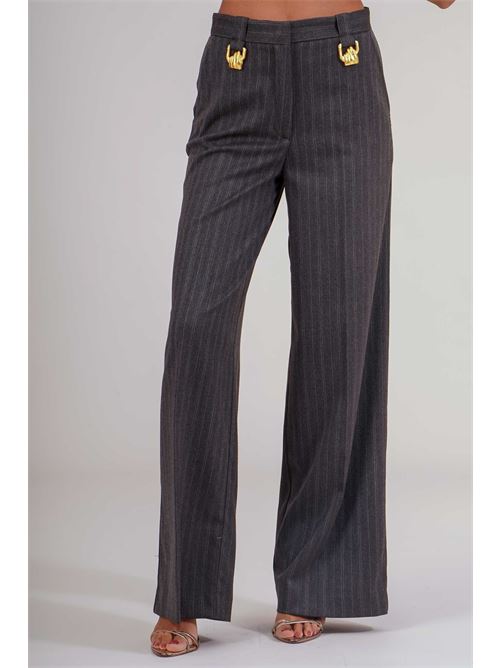 Tailleur gessato Babylon | S00770GRIGIO