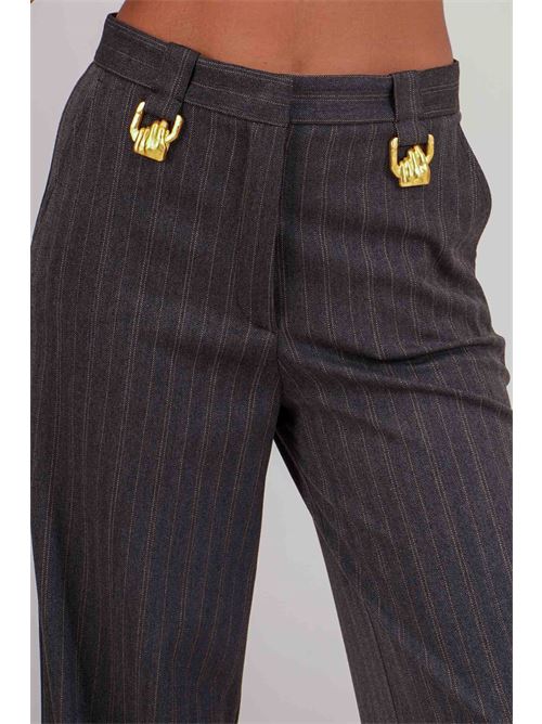 Tailleur gessato Babylon | S00770GRIGIO