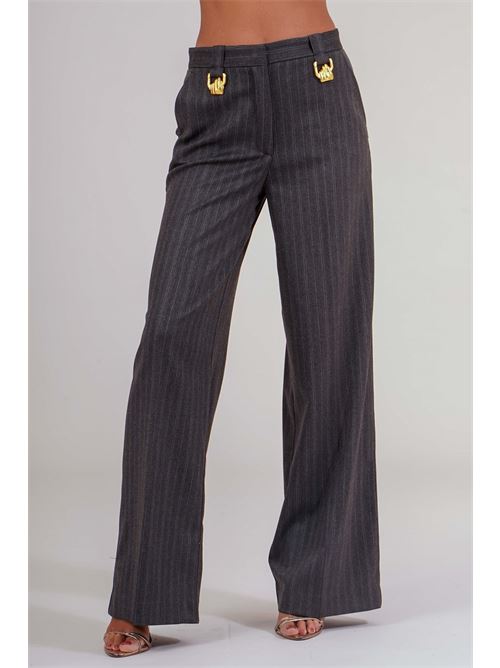 Tailleur gessato Babylon | S00770GRIGIO