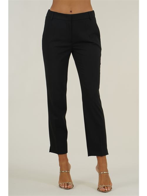 Pantalone in viscosa elastica Clips | N2309719NERO