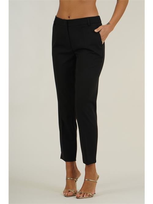 Pantalone in viscosa elastica Clips | N2309719NERO