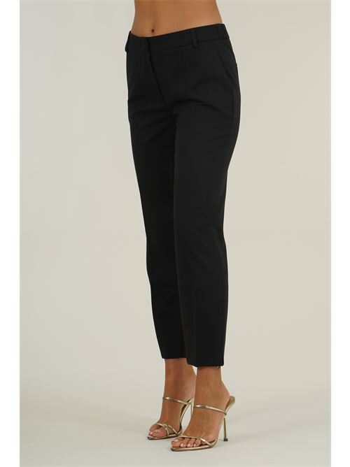 Pantalone in viscosa elastica Clips | N2309719NERO