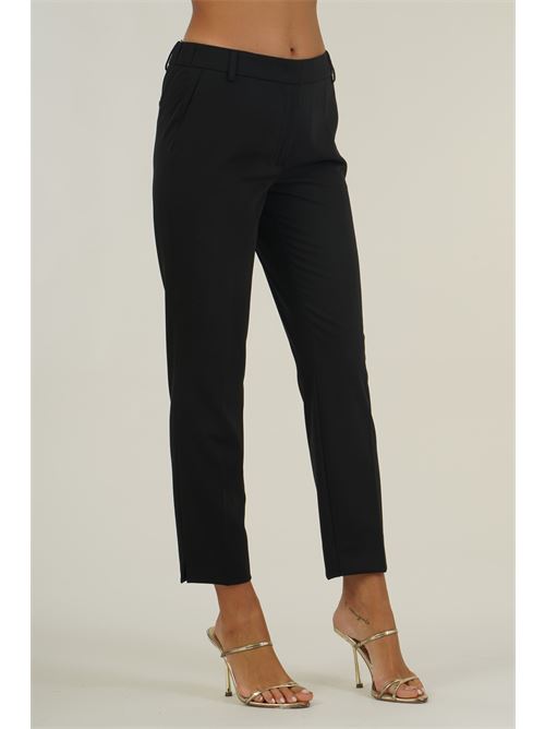 Pantalone in viscosa elastica Clips | N2309719NERO