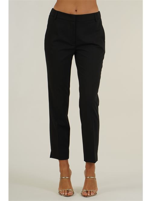 Pantalone in viscosa elastica Clips | N2309719NERO