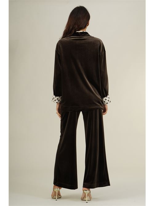 Giacca in velluto liscio Clips | N6069679MORO