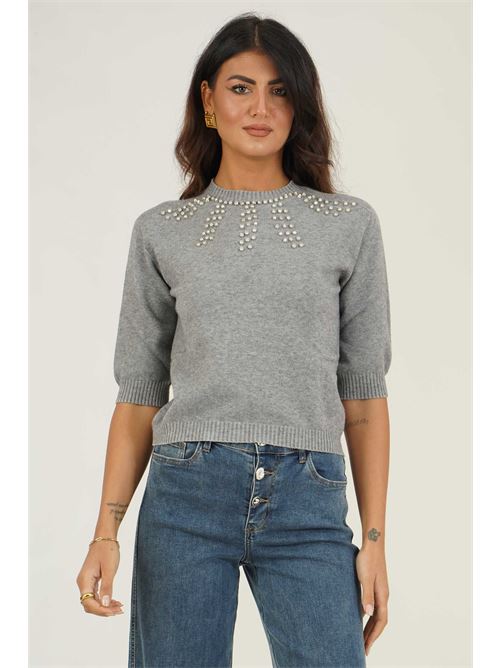 Maglia con borchie Dairesy | D0878GRIGIO