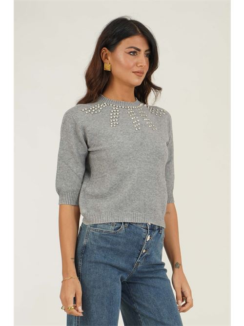 Maglia con borchie Dairesy | D0878GRIGIO
