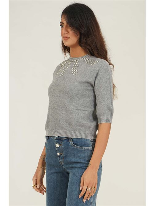 Maglia con borchie Dairesy | D0878GRIGIO