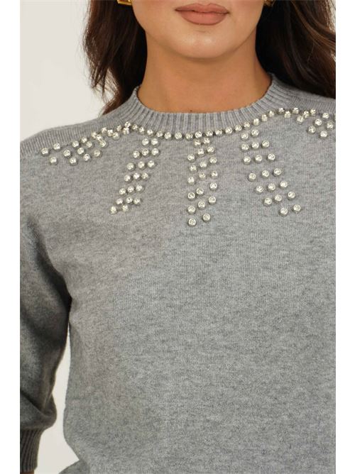 Maglia con borchie Dairesy | D0878GRIGIO