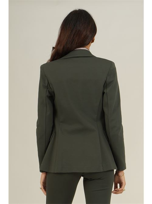Giacca elastica in punto milano Dairesy | D0893VERDE