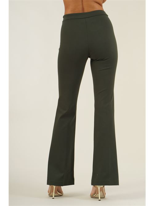 Pantalone elastico in punto milano Dairesy | D0894VERDE