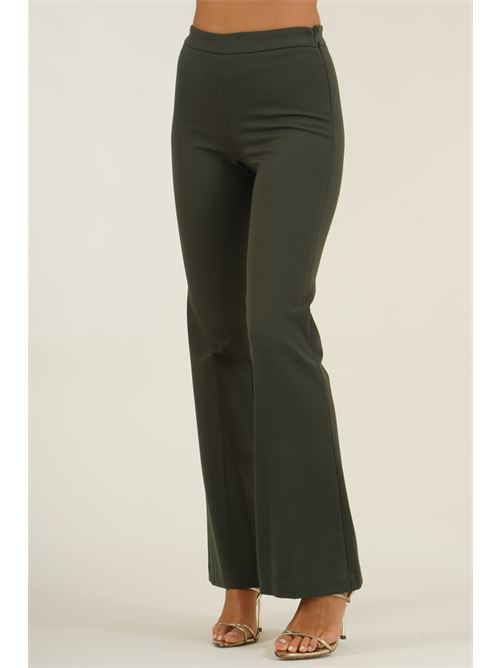 Pantalone elastico in punto milano Dairesy | D0894VERDE