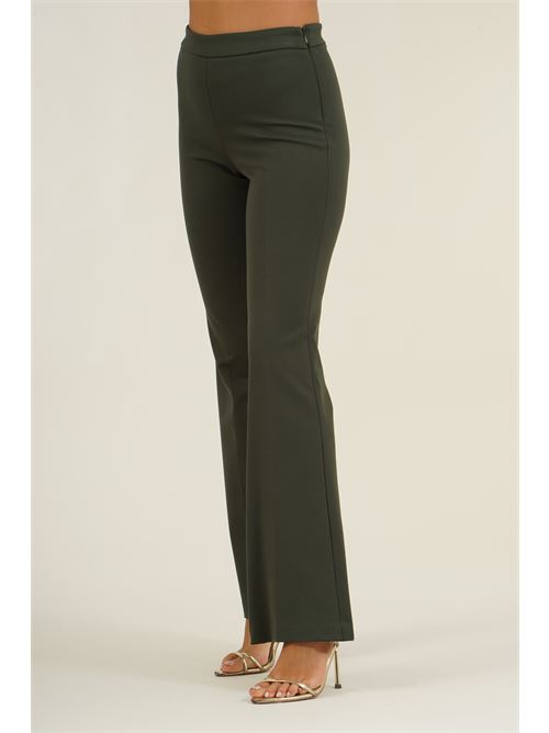 Pantalone elastico in punto milano Dairesy | D0894VERDE