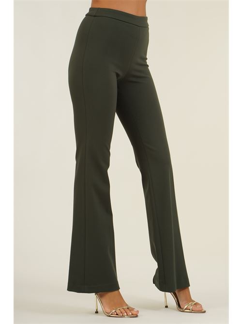 Pantalone elastico in punto milano Dairesy | D0894VERDE