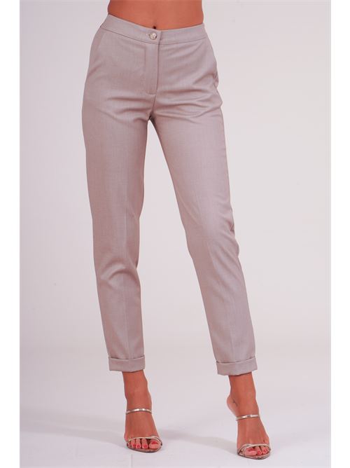 Pantalone con risvolto dairesy | D0928CASHA