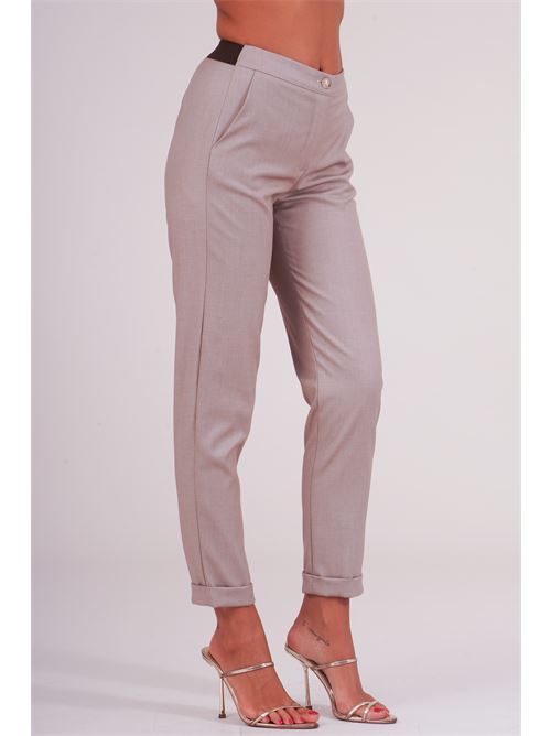 Pantalone con risvolto dairesy | D0928CASHA