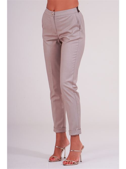 Pantalone con risvolto dairesy | D0928CASHA