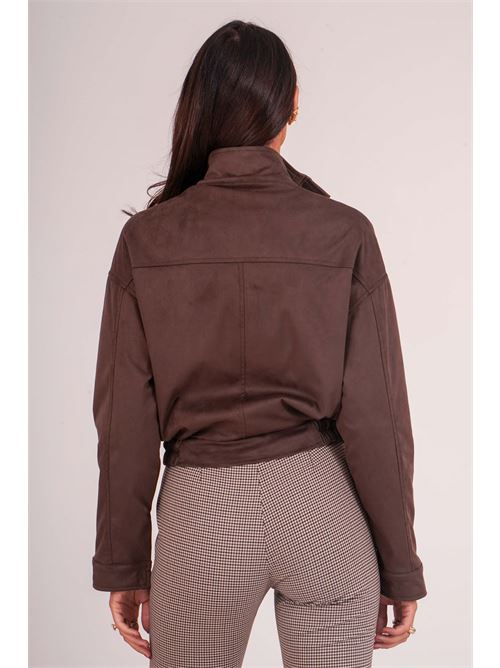 Giubbino effetto scamosciato dairesy | D0941MORO