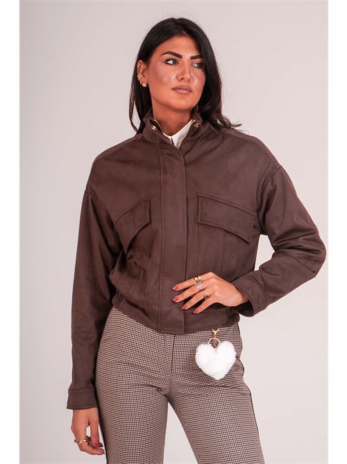 Giubbino effetto scamosciato dairesy | D0941MORO