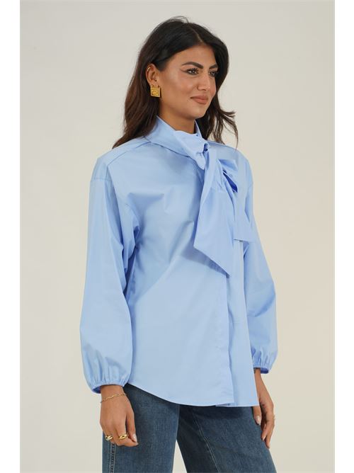 Camicia con fiocco Dairesy | D0956CIELO