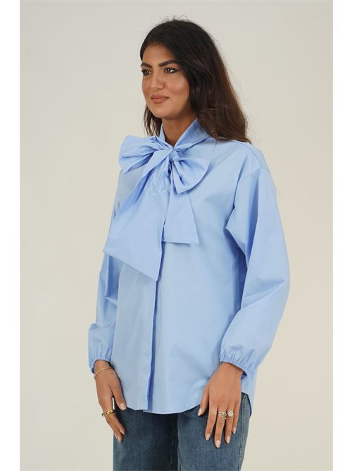 Camicia con fiocco Dairesy | D0956CIELO