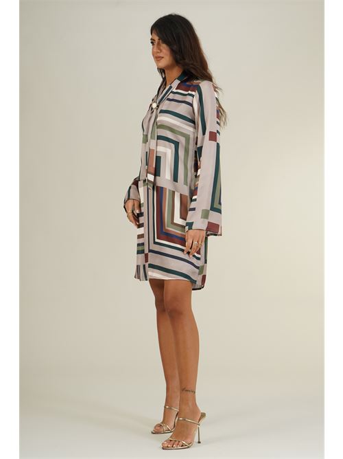 Abito in raso fantasia Dairesy | D0984FANTASIA