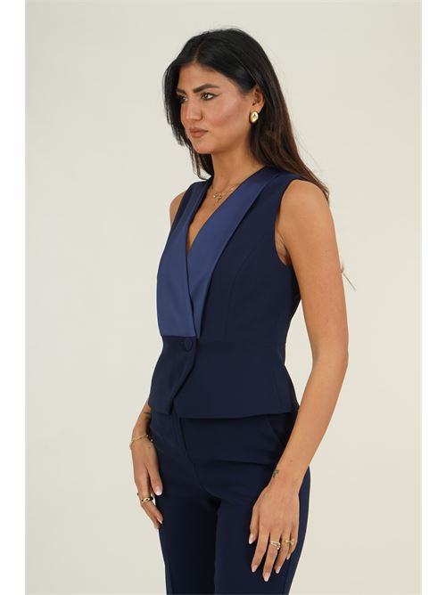 Gilet Rodrigo in crepe Divedivine | ROGRIGOBLU