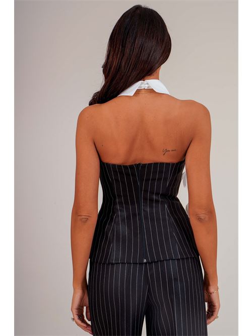 Top gessato Dramee | 26100NERO