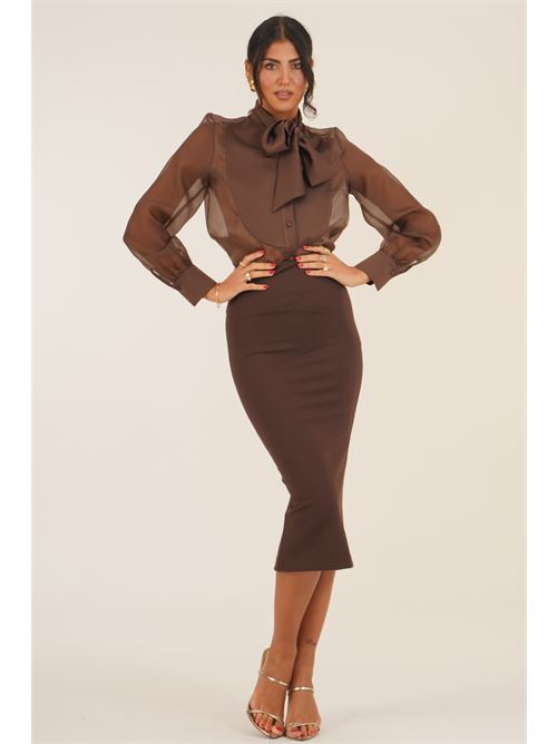 Camicia in georgette