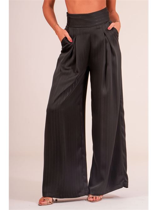 Pantalone palazzo con pinces Dramee | 26203NERO