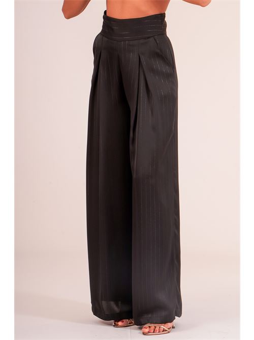 Pantalone palazzo con pinces Dramee | 26203NERO