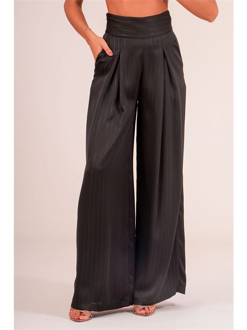 Pantalone palazzo con pinces Dramee | 26203NERO