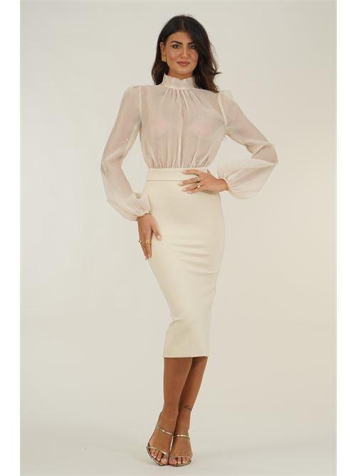 Abito con strass Dramee | 26703PANNA