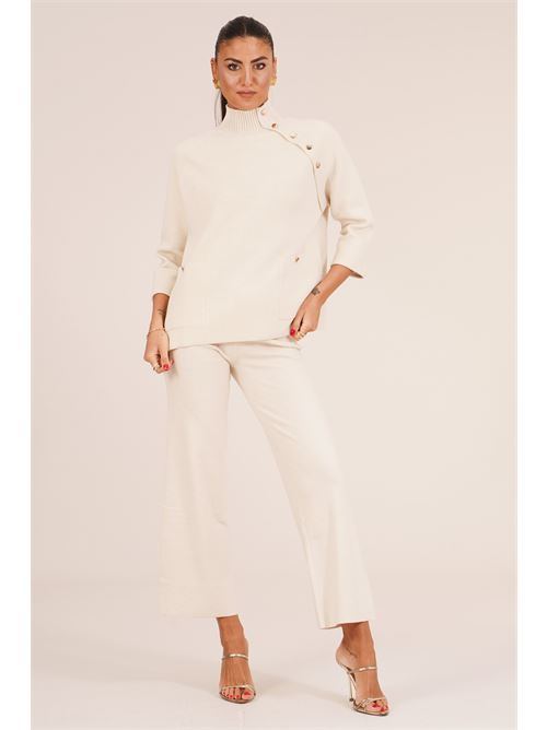 Maglia in viscosa Griffai | 6926NATURALE