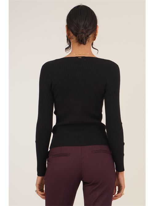 Maglia a costine Griffai | 6957NERO