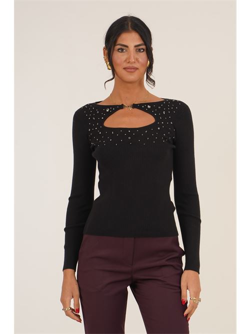 Maglia a costine Griffai | 6957NERO