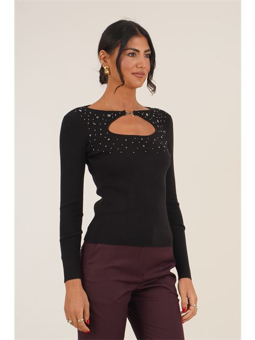 Maglia a costine Griffai | 6957NERO