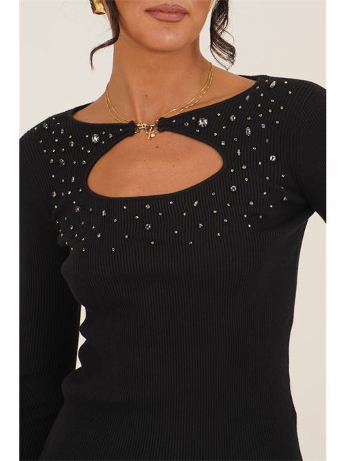 Maglia a costine Griffai | 6957NERO
