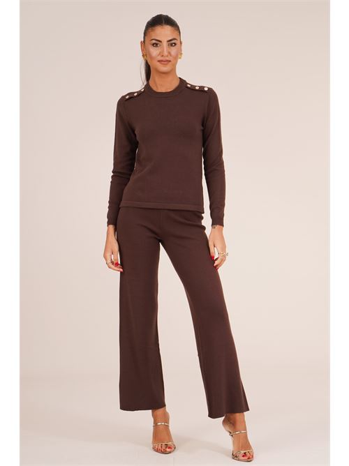 Maglia in viscosa Griffai | 6994MORO