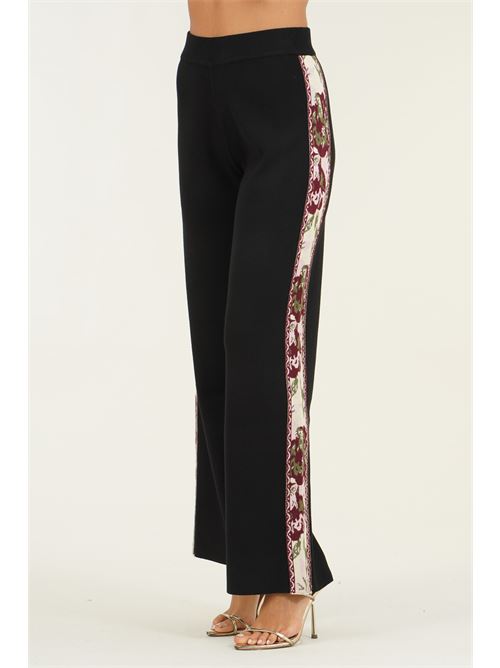 Pantalone palazzo in viscosa LAFTY.LIE | 23V306NERO