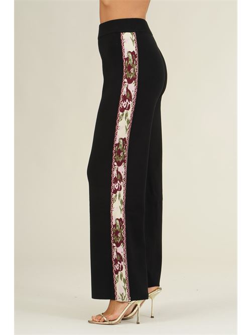 Pantalone palazzo in viscosa LAFTY.LIE | 23V306NERO