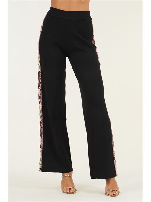 Pantalone palazzo in viscosa LAFTY.LIE | 23V306NERO