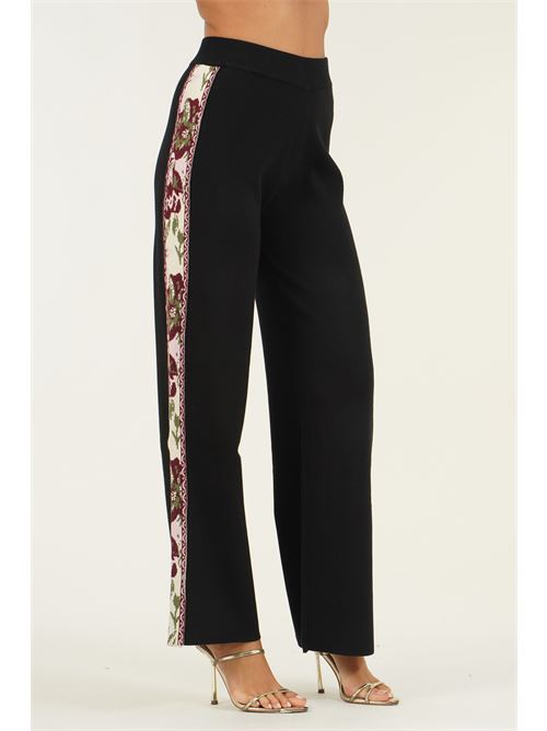 Pantalone palazzo in viscosa LAFTY.LIE | 23V306NERO