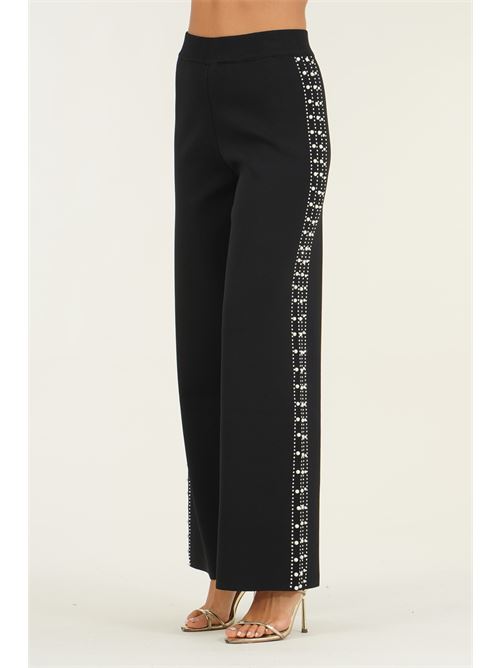 Pantalone palazzo in viscosa LAFTY.LIE | 39M303NERO