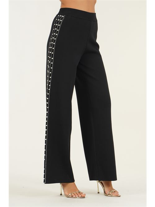 Pantalone palazzo in viscosa LAFTY.LIE | 39M303NERO