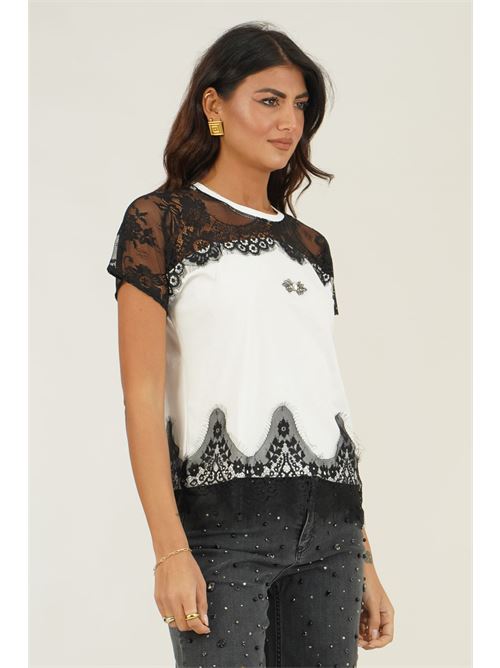 Maglia con pizzo LAFTY.LIE | 51H704BIANCO