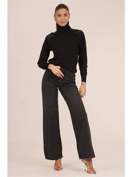 Maglia dolcevita LANACAPRINA | LC6029NERO