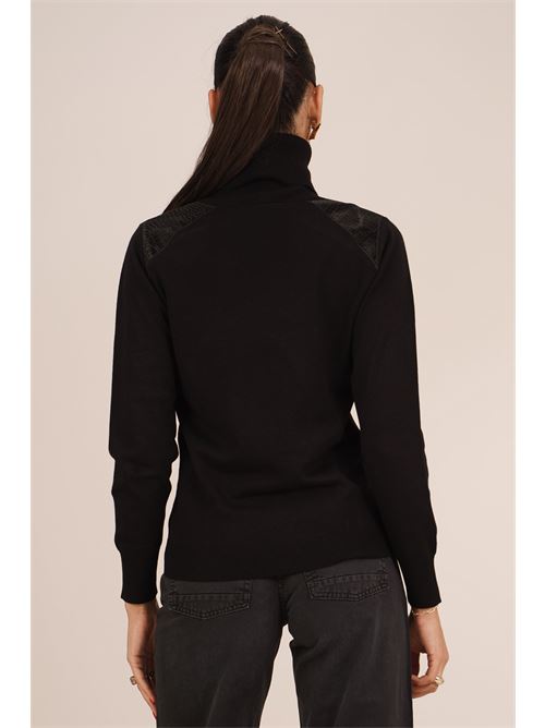 Maglia dolcevita LANACAPRINA | LC6029NERO