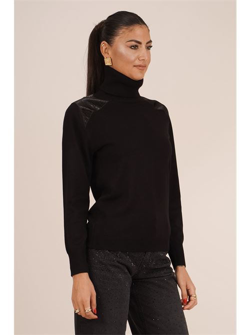 Maglia dolcevita LANACAPRINA | LC6029NERO