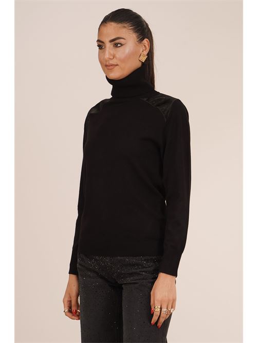 Maglia dolcevita LANACAPRINA | LC6029NERO